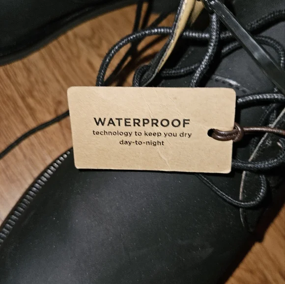 Cole Haan Stanton Chukka II Black Waterproof Boots Men's Size 8 - Picture 6 of 10